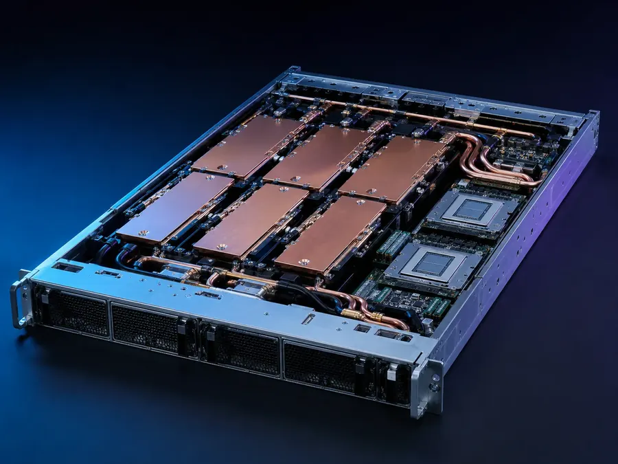 Flüssigkeitsgekühlte GPU- und CPU-Compute-Trays