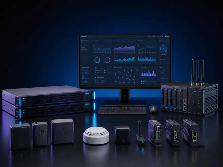Monitoring-Appliances, Sensoren und Betriebskonsole