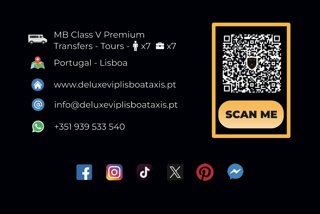 Visitenkarte von Deluxe VIP Lisboa Taxis